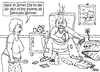 Cartoon: Betreutes Wohnen (small) by besscartoon tagged mann,frau,beziehung,ehe,betreutes,wohnen,paar,liebe,bess,besscartoon