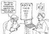 Cartoon: Update auf Krankenkasse (small) by besscartoon tagged doktor,arzt,augenarzt,krankenkasse,update,datenbrille,technik,internet,computer,bess,besscartoon