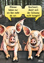 Cartoon: die Gene machens (small) by besscartoon tagged männer,schwein,gene,genetik,schwanz,kringeln,bess,besscartoon