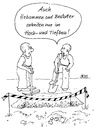 Cartoon: Hochbau und Tiefbau (small) by besscartoon tagged männer,arbeit,hebamme,bestatter,hochbau,tiefbau,bess,besscartoon