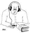 Cartoon: Hörbuch (small) by besscartoon tagged mann,lesen,buch,bücher,hörbuch,kopfhörer,bess,besscartoon