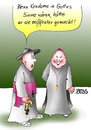 Cartoon: K O N  Dom (small) by besscartoon tagged religion,kirche,christentum,pfarrer,katholisch,kondom,verhütung,ethik,bess,besscartoon,gott