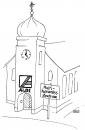 Cartoon: Kulturzentrum (small) by besscartoon tagged kirche,religion,aldi,kulturzentrum,bess,besscartoon