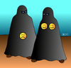 Cartoon: Modebewusstsein (small) by besscartoon tagged burka,frauen,islam,smyli,mode,verschleiert,bess,besscartoon