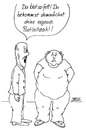 Cartoon: freundschaftlicher Rat (small) by besscartoon tagged männer,fett,übergewicht,post,postleitzahl,bess,besscartoon
