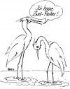 Cartoon: ohne Titel (small) by besscartoon tagged tiere,reiher,tierwelt,paar,bess,besscartoon