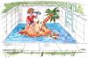 Cartoon: reif für die Insel (small) by besscartoon tagged mann pool insel freizeit wasser bess besscartoon