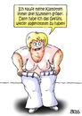 Cartoon: überlistet (small) by besscartoon tagged frau,dick,fett,mode,klamotten,abnehmen,diät,bess,besscartoon