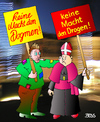 Cartoon: Zwiespalt (small) by besscartoon tagged religion,katholisch,dogmen,drogen,dogma,fixen,pfarrer,macht,bess,besscartoon