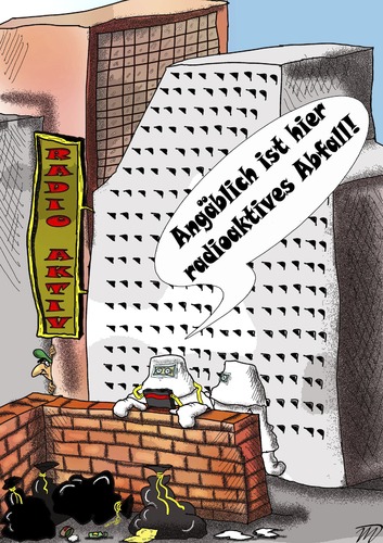 Cartoon: Abfall (medium) by Vlado Mach tagged abfall,radioaktiv