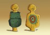 Cartoon: Safety first2 (small) by Vlado Mach tagged safety target