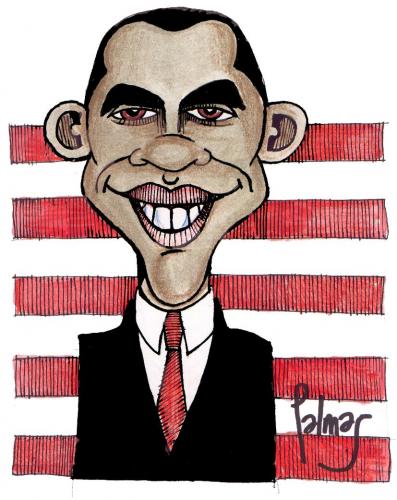 Cartoon: Obama (medium) by Palmas tagged politica