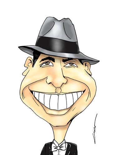 Cartoon: gardel (medium) by lucholuna tagged caricatura,gardel