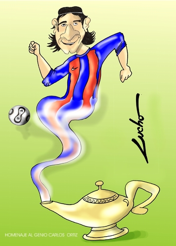 Cartoon: messi (medium) by lucholuna tagged messi,barcelona