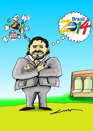 Cartoon: SPERANZA (medium) by lucholuna tagged maradona,argentina