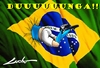 Cartoon: brasil back home vuelve a casa (small) by lucholuna tagged brasil,football,dunga