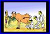 Cartoon: Poor man (small) by Aswini-Abani tagged poor,rich,officials,politicians,cow,milking,india,aswini,abani,asabtoons