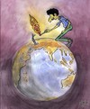 Cartoon: WAR (small) by Aswini-Abani tagged war,world,earth,peace,bomb,terror,environment,aswini,abani,asabtoon,aswiniabani