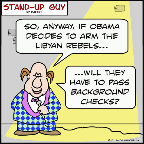 Cartoon: 1aa107SUGbackgroundchecks obama (medium) by rmay tagged background,libya,obama,1aa107sugbackgroundchecks