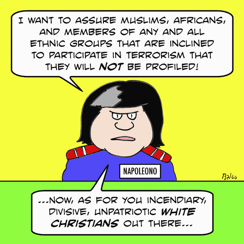 Cartoon: 1white christian napolitano mili (medium) by rmay tagged 1white,christian,napolitano,mili