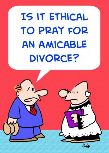 Cartoon: AMICABLE DIVORCE (medium) by rmay tagged amicable,divorce