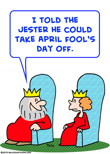 Cartoon: april fools day jester king (medium) by rmay tagged april,fools,day,jester,king