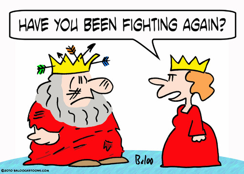 Cartoon: arrows fighting again king (medium) by rmay tagged arrows,fighting,again,king