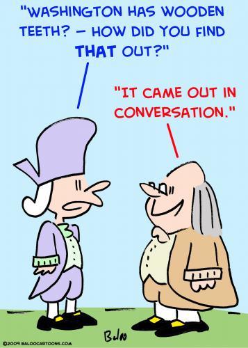 Cartoon: ben franklin george washington (medium) by rmay tagged ben,franklin,george,washington