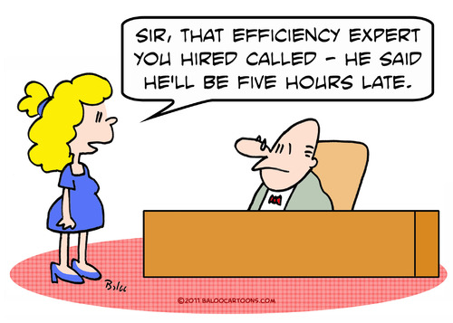Cartoon: businessman efficiency expert la (medium) by rmay tagged businessman,efficiency,expert,late