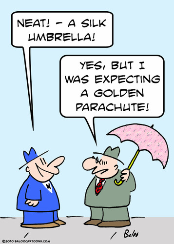 Cartoon: but golden parachute (medium) by rmay tagged but,golden,parachute