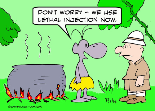 Cartoon: cannibal lethal injection (medium) by rmay tagged cannibal,lethal,injection