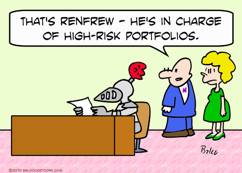Cartoon: charge high risk portfolios (medium) by rmay tagged charge,high,risk,portfolios