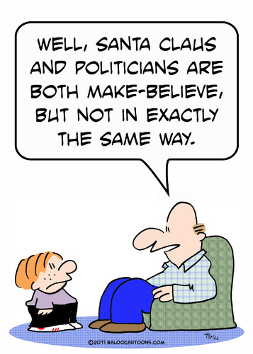 Cartoon: Claus santa politicians make bel (medium) by rmay tagged santa,claus,politicians,make,believe