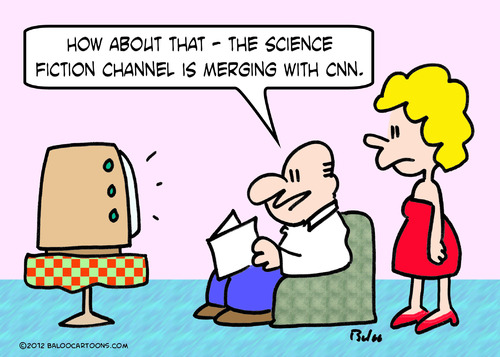 Cartoon: CNN scient fiction merging (medium) by rmay tagged merging,fiction,scient,cnn