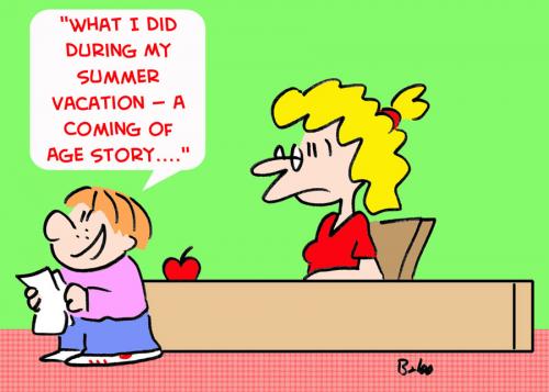 Cartoon: COMING OF AGE STORY SCHOOL (medium) by rmay tagged coming,of,age,story,school