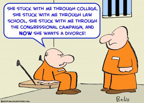 Cartoon: congressional campaign divorce (medium) by rmay tagged congressional,campaign,divorce