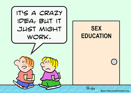 Cartoon: crazy idea sex education (medium) by rmay tagged crazy,idea,education