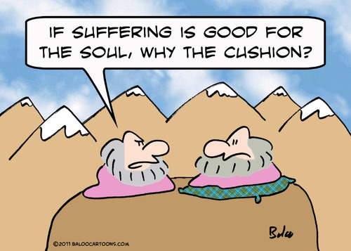 Cartoon: guru cushion suffering soul (medium) by rmay tagged guru,cushion,suffering,soul