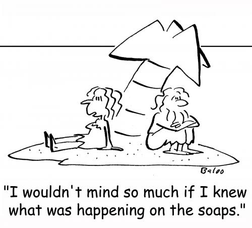 Cartoon: happening on the soaps (medium) by rmay tagged happening,on,the,soaps