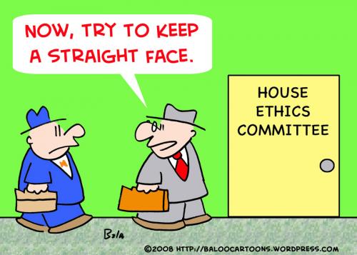 Cartoon: HOUSE ETHICS COMMITTEE STRAIGHT (medium) by rmay tagged house,ethics,committee,straight,face