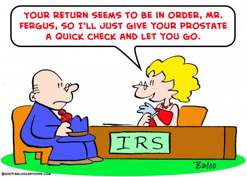 Cartoon: IRS prostate (medium) by rmay tagged irs,prostate