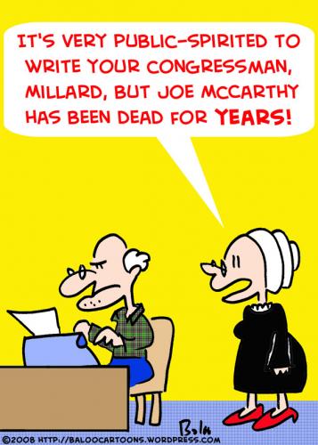 Cartoon: JOE MCCARTHY (medium) by rmay tagged joe,mccarthy