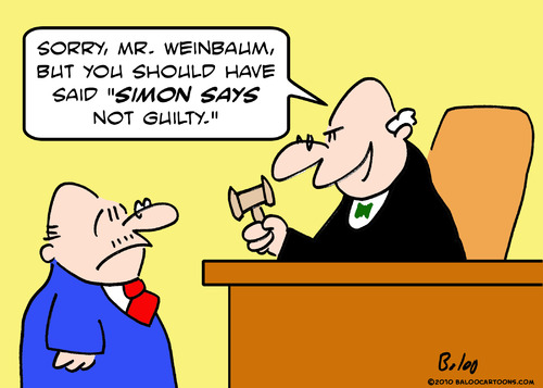 Cartoon: judge simon says not guilty (medium) by rmay tagged judge,simon,says,not,guilty