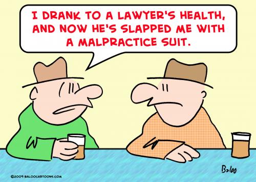 Cartoon: lawyer malpractice suit (medium) by rmay tagged lawyer,malpractice,suit