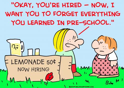 Cartoon: lemonade preschool (medium) by rmay tagged lemonade,preschool