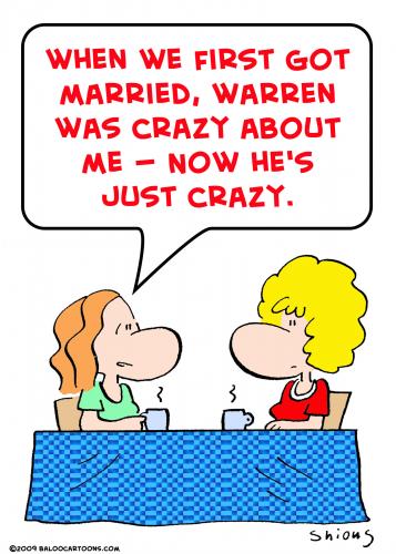 Cartoon: married crazy (medium) by rmay tagged married,crazy