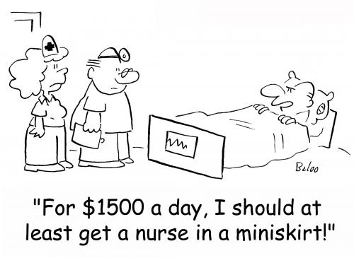 Cartoon: nurse in a miniskirt (medium) by rmay tagged nurse,in,miniskirt