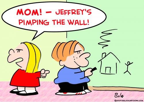 Cartoon: pimping wall (medium) by rmay tagged pimping,wall
