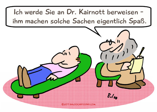 Cartoon: Psychiatrist german refer (medium) by rmay tagged psychiatrist,german,refer