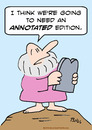 Cartoon: annotated edition commandments (small) by rmay tagged annotated edition commandments moses